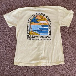 Boys yellow salty crew tshirt